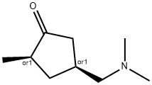 Cyclopentanone, 4-[(dimethylamino)methyl]-2-methyl-, (2R,4S)-rel- (9CI) 结构式