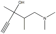 1-Pentyn-3-ol,5-(dimethylamino)-3,4-dimethyl-(9CI) 结构式