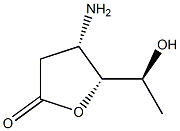 L-arabino-Hexonicacid,3-amino-2,3,6-trideoxy-,gamma-lactone(9CI) 结构式