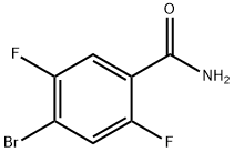 4-bromo-2,5-difluorobenzamide 结构式