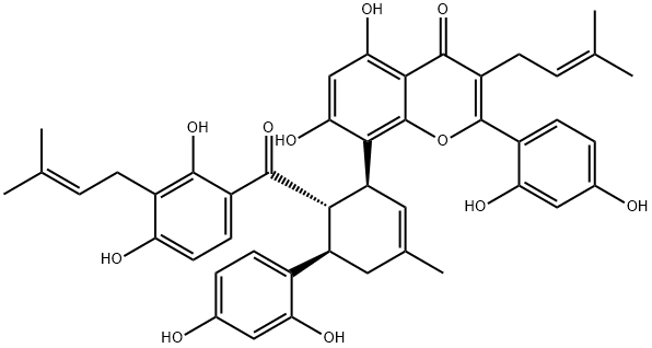 桑皮酮H 结构式