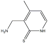 2(1H)-Pyridinethione,3-(aminomethyl)-4-methyl-(9CI) 结构式