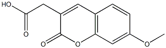 7-甲氧基-3-香豆素醋酸 结构式