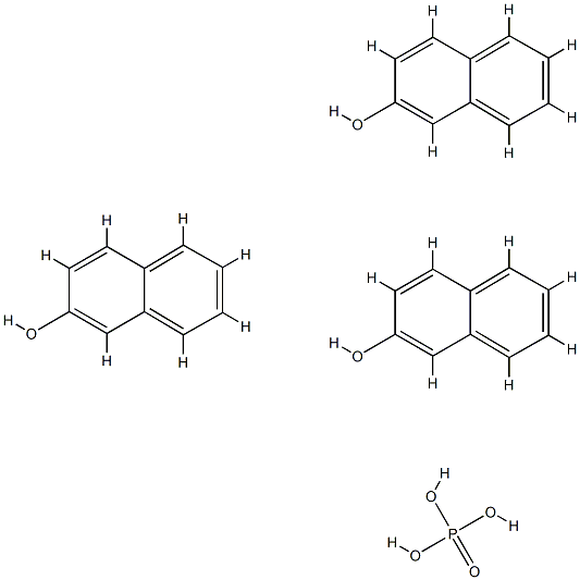 2-萘基磷酸酯(Β-萘基磷酸酯) 结构式