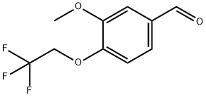 3-甲氧基-4-(2,2,2-三氟乙氧基)苯甲醛 结构式