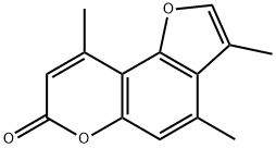 4,7,5'-trimethylallopsoralen 结构式