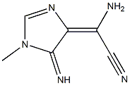 1H-Imidazole-4-acetonitrile,5-amino-alpha-imino-1-methyl-(9CI) 结构式