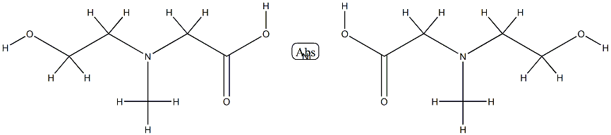 N-(2-羟基乙基)-N-甲基甘氨酸镍络合物 结构式