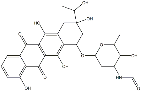 N-formyl-13-dihydrocarminomycin 结构式