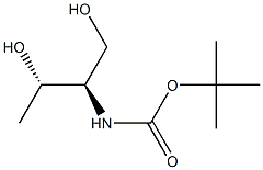 ((2R,3S)-1,3-二羟基丁烷-2-基)氨基甲酸叔丁酯 结构式