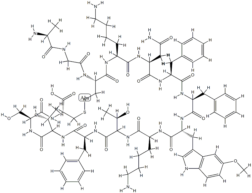 somatostatin, 5-methoxy-Trp(8)- 结构式