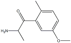 1-Propanone,2-amino-1-(5-methoxy-2-methylphenyl)-(9CI) 结构式