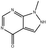 4H-Pyrazolo[3,4-d]pyrimidin-4-one,1,2-dihydro-1-methyl-(9CI) 结构式