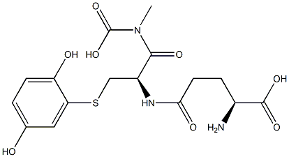 2-(S-glutathionyl)hydroquinone 结构式