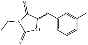 2,4-Imidazolidinedione,3-ethyl-5-[(3-methylphenyl)methylene]-(9CI) 结构式