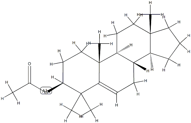 4,4-Dimethylandrost-5-en-3β-ol acetate 结构式