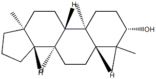 4,4-Dimethyl-5α-androstan-3β-ol 结构式