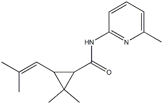 Cyclopropanecarboxamide, 2,2-dimethyl-3-(2-methyl-1-propenyl)-N-(6-methyl- 结构式