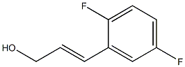 (E)-3-(2,5-difluorophenyl)prop-2-en-1-ol 结构式