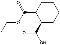 ethyl hydrogen (±)-cis-cyclohexane-1,2-dicarboxylate 结构式