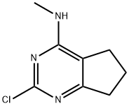 2-氯-N-甲基-6,7-二氢-5H-环庚[D]嘧啶-4-胺 结构式