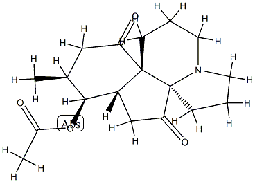 Acetic acid 5,13-dioxoserratinan-8α-yl ester 结构式
