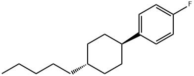 反式-4'-戊基环己基-4-氟苯 结构式