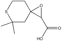 1-Oxa-6-thiaspiro[2.5]octane-2-carboxylicacid,5,5-dimethyl-(9CI) 结构式