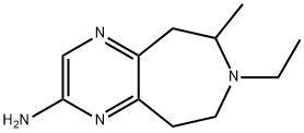 5H-Pyrazino[2,3-d]azepin-2-amine,7-ethyl-6,7,8,9-tetrahydro-6-methyl-(9CI) 结构式
