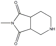 1H-Pyrrolo[3,4-c]pyridine-1,3(2H)-dione,hexahydro-2-methyl-(9CI) 结构式