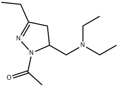 1H-Pyrazole-5-methanamine,1-acetyl-N,N,3-triethyl-4,5-dihydro-(9CI) 结构式