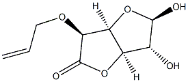 ba-D-Glucofuranuronic acid, 5-O-2-propenyl-, gamma-lactone (9CI) 结构式