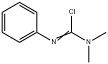 N,N-DIMETHYL-N''-PHENYLCARBAMIMIDIC CHLORIDE 结构式