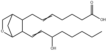 15-Hydroxy-11 alpha,9 alpha-(epoxymethano)prosta-5,13-dienoic Acid 结构式