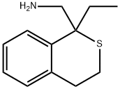1H-2-Benzothiopyran-1-methanamine,1-ethyl-3,4-dihydro-(9CI) 结构式