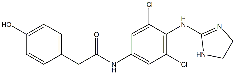 hydroxyphenacetyl aminoclonidine 结构式