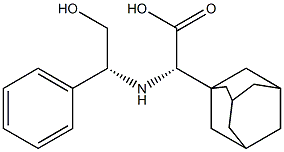 Tricyclo[3.3.1.13,7]decane-1-acetic acid, α-[[(1R)-2-hydroxy-1-phenylethyl]amino]-, (αS)- 结构式