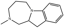 1H-[1,4]Diazepino[1,2-a]indole,2,3,4,5,11,11a-hexahydro-2-methyl-(9CI) 结构式