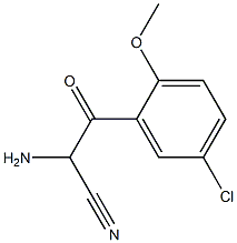 Benzenepropanenitrile,  -alpha--amino-5-chloro-2-methoxy--bta--oxo- 结构式