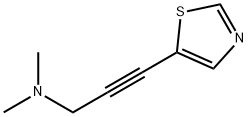 2-Propyn-1-amine,N,N-dimethyl-3-(5-thiazolyl)-(9CI) 结构式