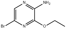 2-氨基-5-溴-3-乙氧基吡嗪 结构式