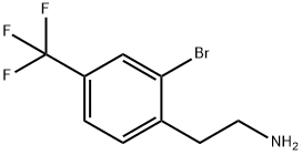 2-(2-bromo-4-(trifluoromethyl)phenyl)ethanamine 结构式
