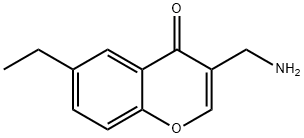 4H-1-Benzopyran-4-one,3-(aminomethyl)-6-ethyl-(9CI) 结构式