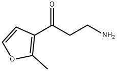 1-Propanone,3-amino-1-(2-methyl-3-furanyl)-(9CI) 结构式