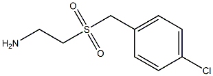 2-(4-chlorobenzylsulfonyl)ethanamine 结构式