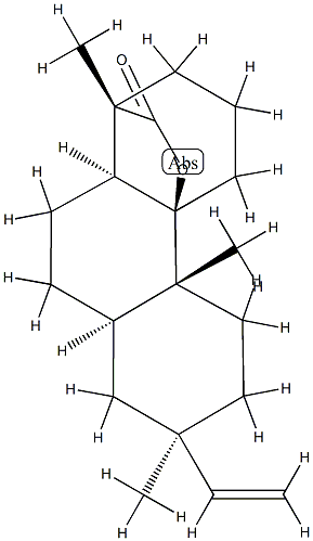 (1S)-7β-Ethenyl-3,4,4a,4b,5,6,7,8,8aα,9,10,10aα-dodecahydro-1,4bβ,7-trimethyl-2H-4aβ,1β-(epoxymethano)phenanthren-12-one 结构式