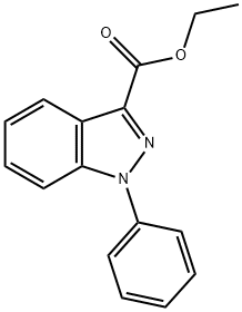 1H-Indazole-3-carboxylic acid, 1-phenyl-, ethyl ester 结构式
