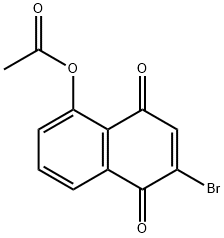 5-Acetoxy-2-bromo-1,4-naphthoquinone 结构式