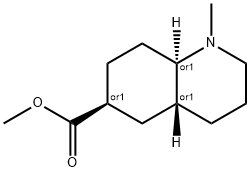 6-Quinolinecarboxylicacid,decahydro-1-methyl-,methylester,(4aalpha,6alpha,8abta)-(9CI) 结构式