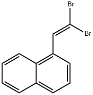 1-(2,2-Dibromoethenyl)naphthalene 结构式